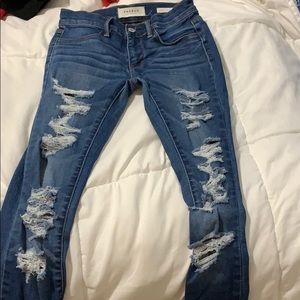 ripped pacsun jeans super stretch